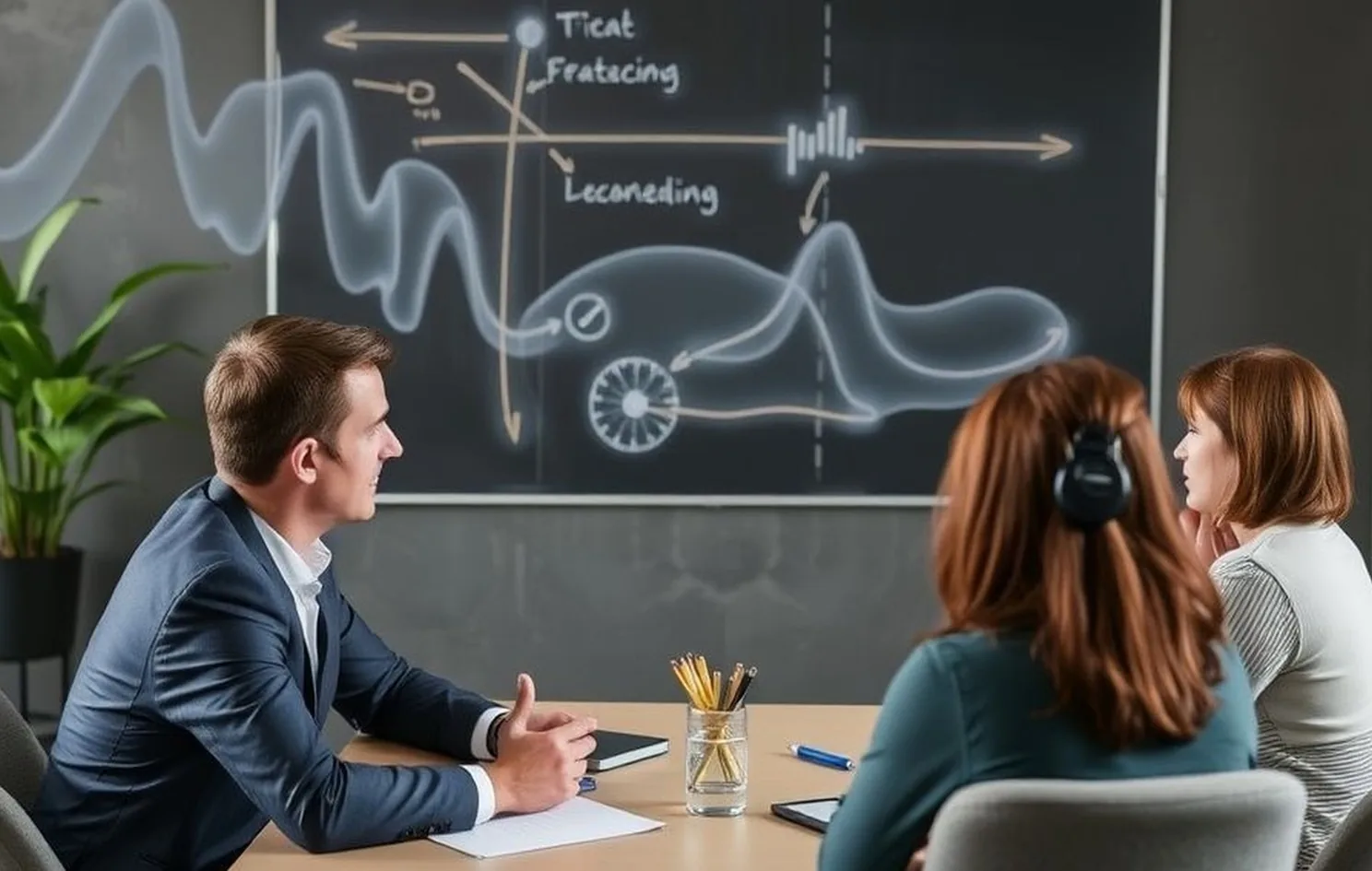 Executive coaching session with professional mentor